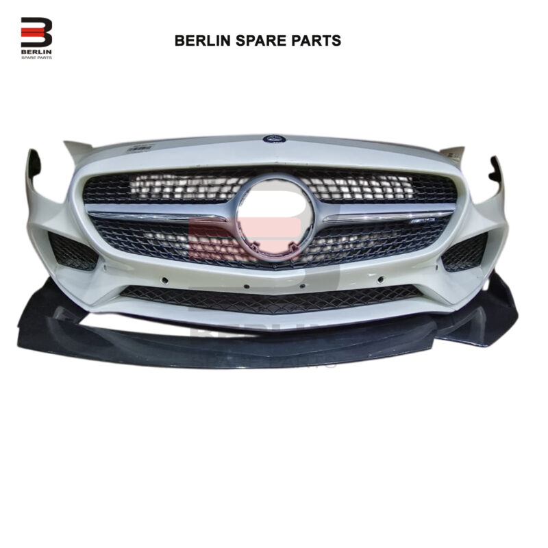 MERCEDES-BENZ AMG GT CLASS C190 FRONT BUMPER WHITE, WITH SENSOR HOLE, COMPLETE,1908850125,ATC