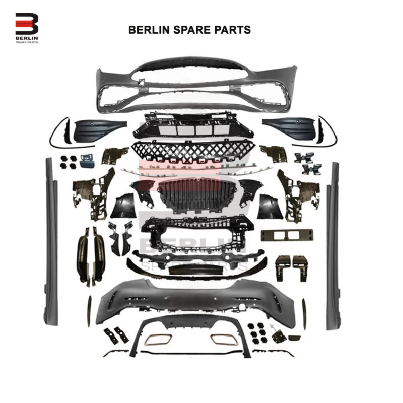 Mercedes C-Class W206 (2022-Up), Body Kit Normal AMG with Park Assist with Silver Moulding, Taiwan