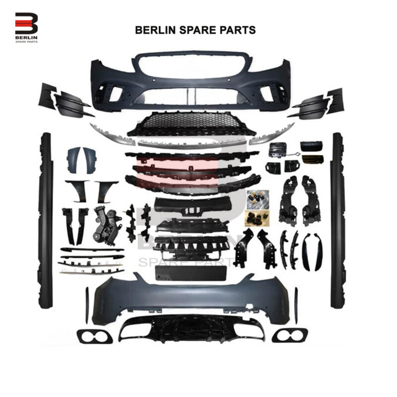 Mercedes C-Class W205 (2019-2021), Body Kit AMG C43 Look without Camera Hole (Matt Silver), Taiwan, 2058851A38