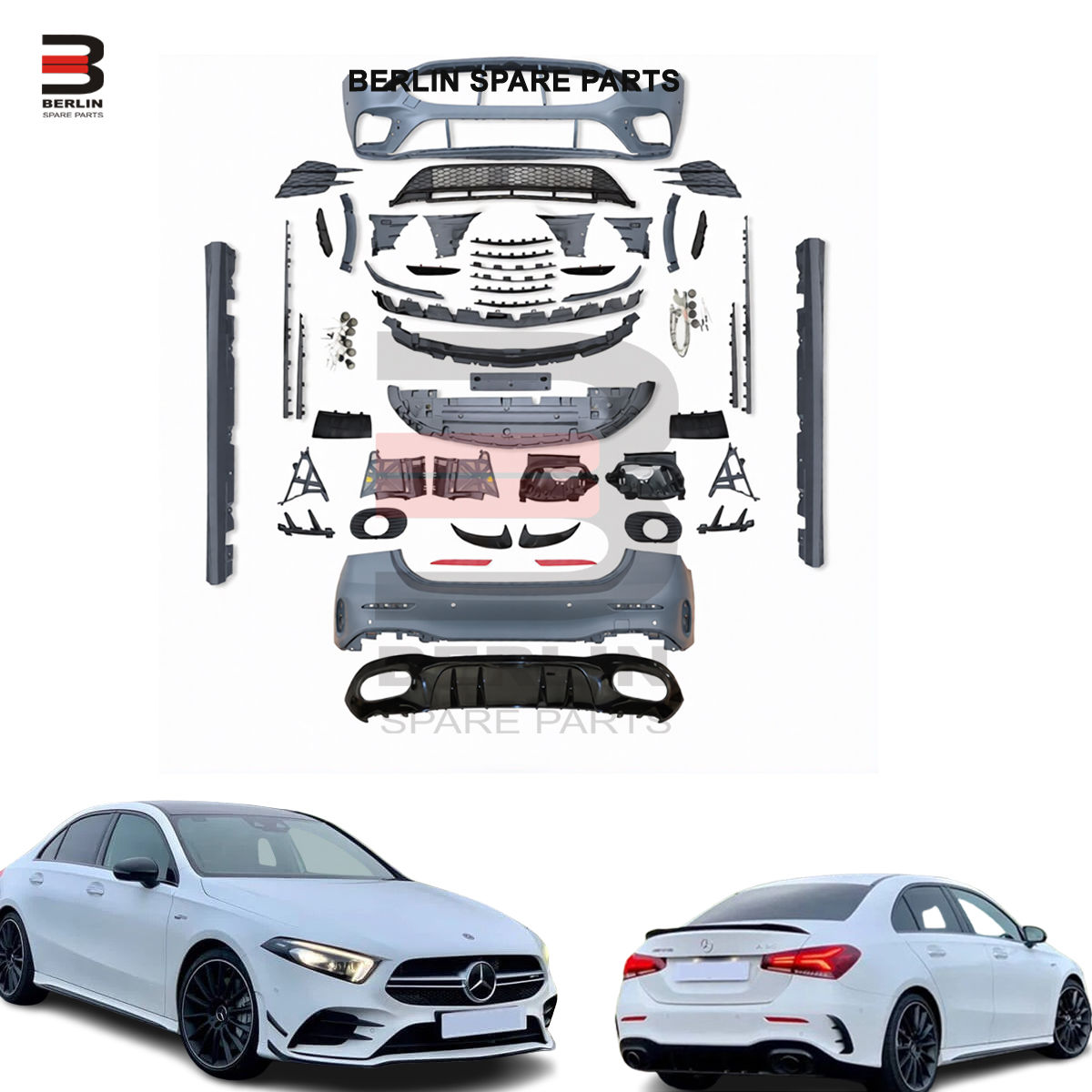 Mercedes A-Class Sedan W177 (2019-2022), Body Kit AMG A35 Look, Taiwan - Image 2