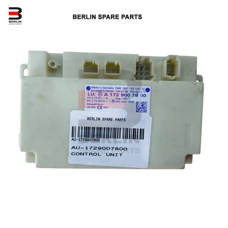 MERCEDES-BENZ C CLASS W204 KEYLESS GO CONTROL UNIT, USED PARTS, 1729007800