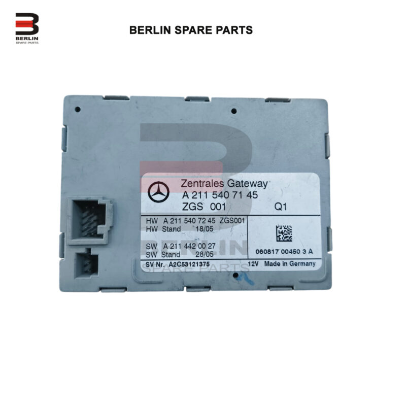 MERCEDES-BENZ E CLASS W211 CENTRAL GATEWAY  CONTROL MODULE, USED PARTS,2115407145