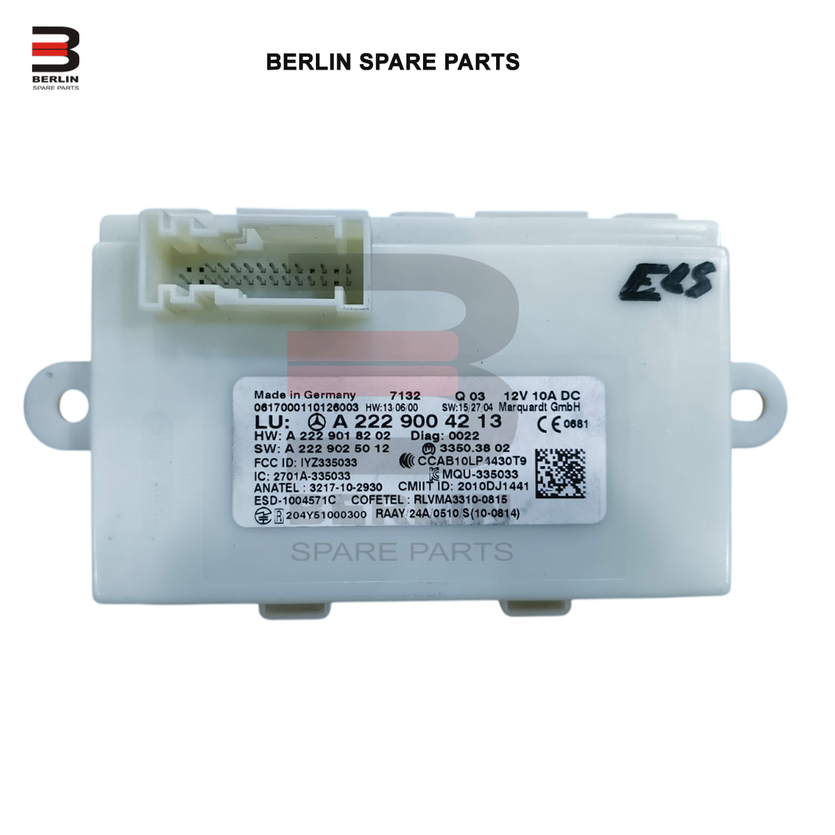 MERCEDES-BENZ S CLASS W222 KEYLESS GO CONTROL MODULE, USED PARTS, 2229004213