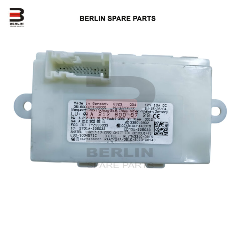 MERCEDES-BENZ E CLASS W212 KEYLESS GO CONTROL MODULE, USED PARTS, 2129009729