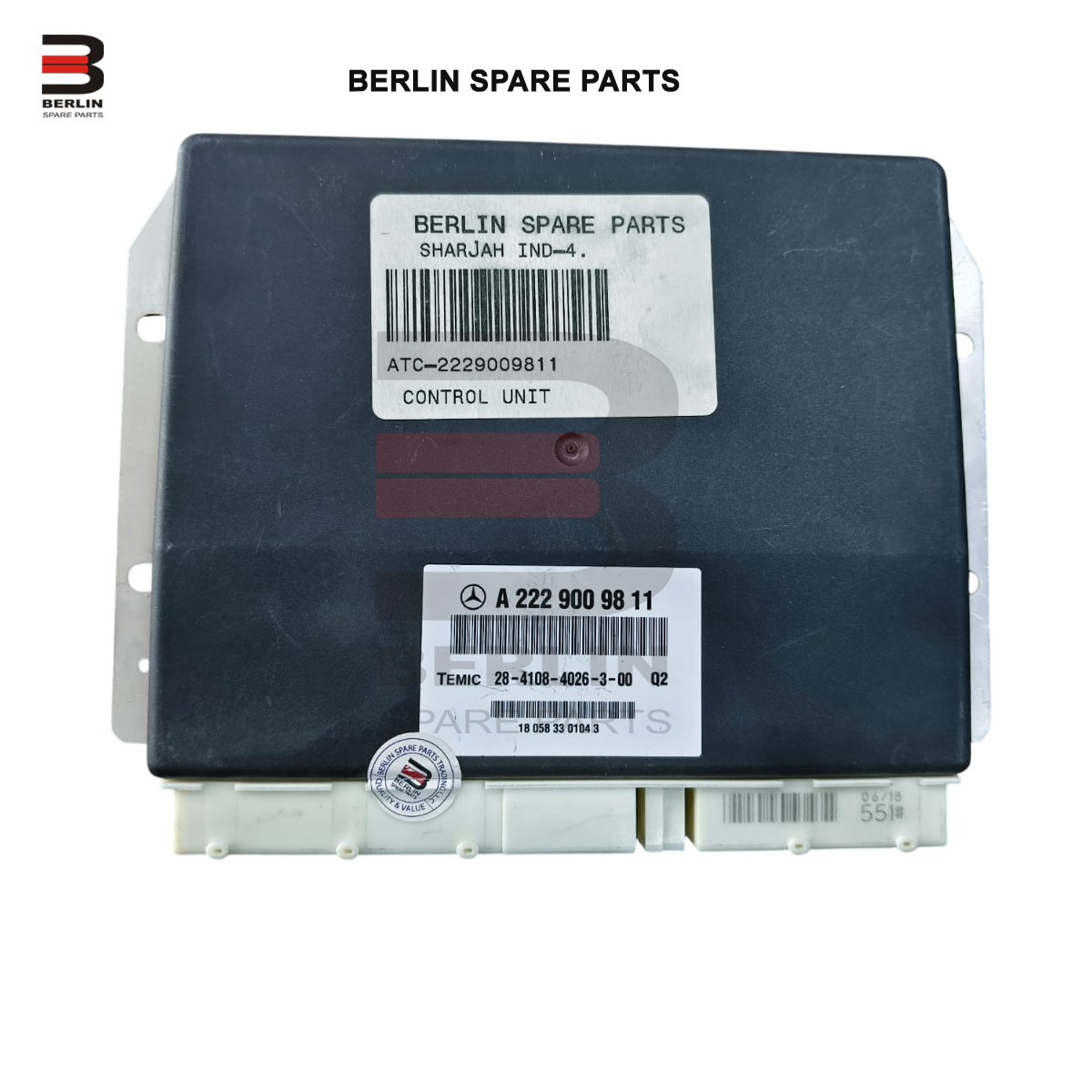 MERCEDES-BENZ S CLASS W222 SUSPENSION CONTROL MODULE, ATC, 2229009811