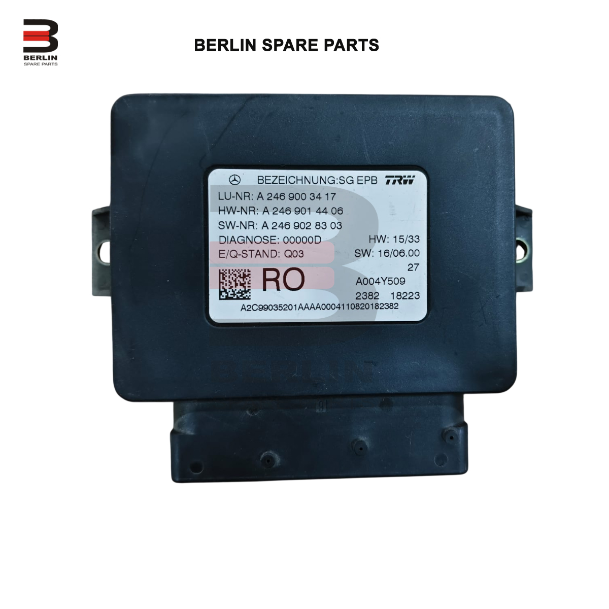 MERCEDES-BENZ A CLASS W176 HEADLAMP CONTROL MODULE, USED PARTS, 2469003417