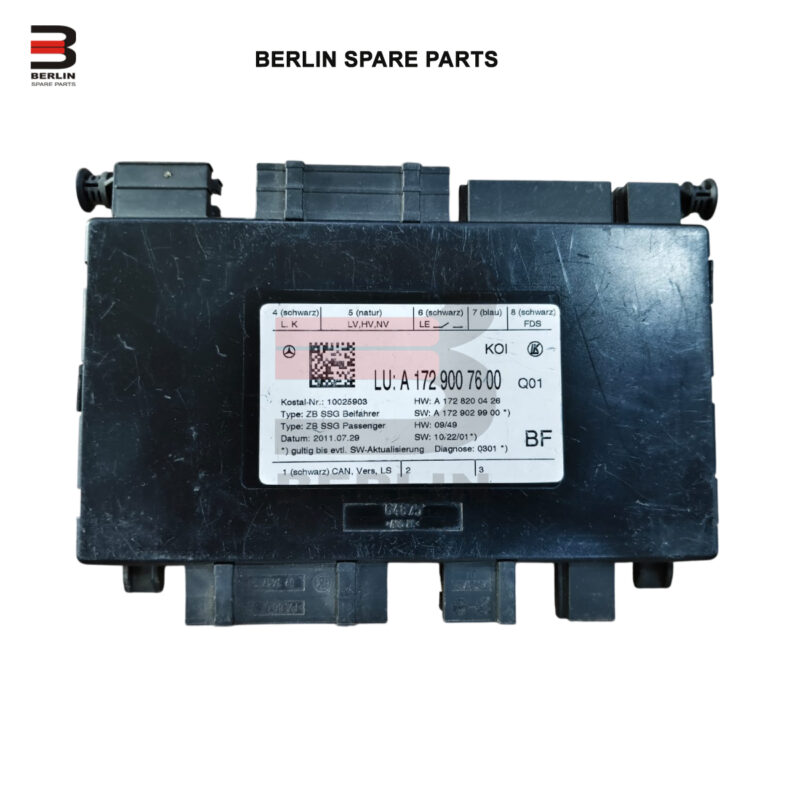 MERCEDES-BENZ CLS CLASS W218 SEAT CONTROL MODULE, USED PARTS, 1729007600