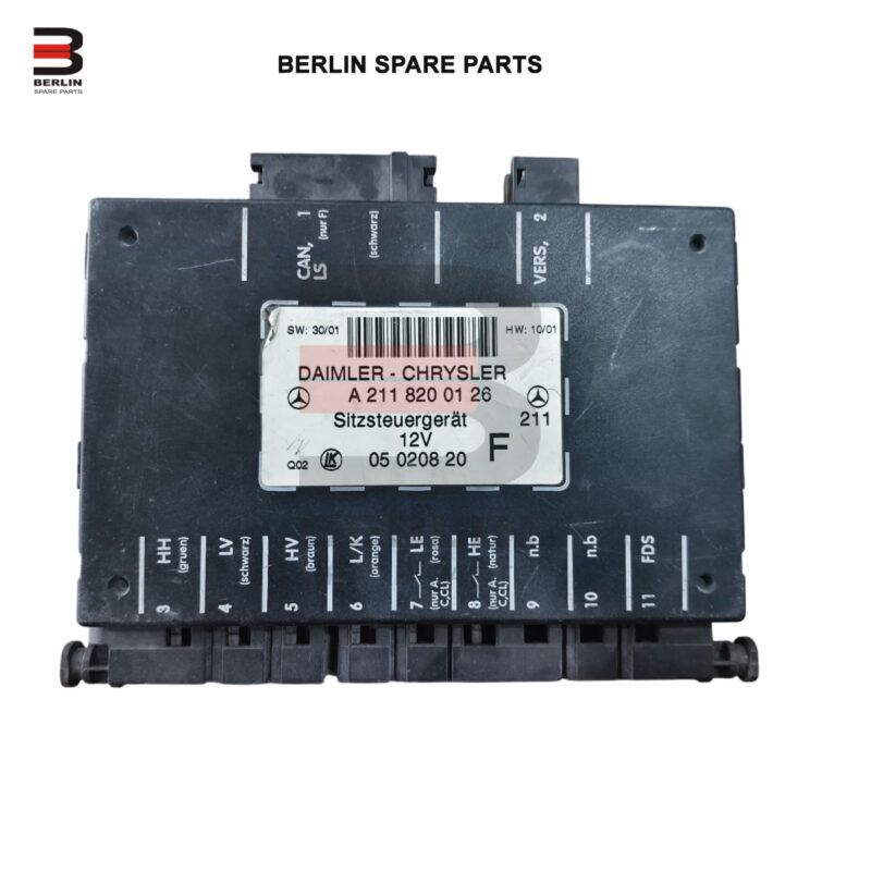 MERCEDES-BENZ C CLASS W203 SEAT CONTROL MODULE, USED PARTS, 2118200126