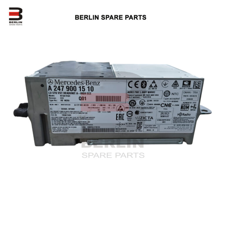 MERCEDES-BENZ CLA CLASS W118  AUDIO HEAD CONTROL MODULE, USED PARTS,2479001510