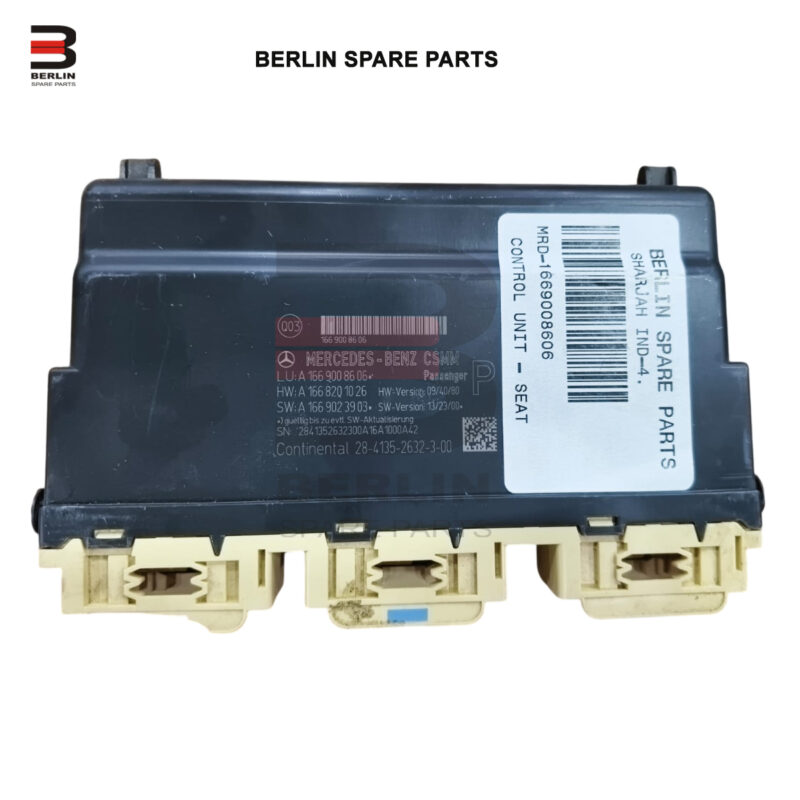 MERCEDES-BENZ CLA CLASS W117 FRONT SEAT CONTROL UNIT, USED PARTS, 1669008606-MRB