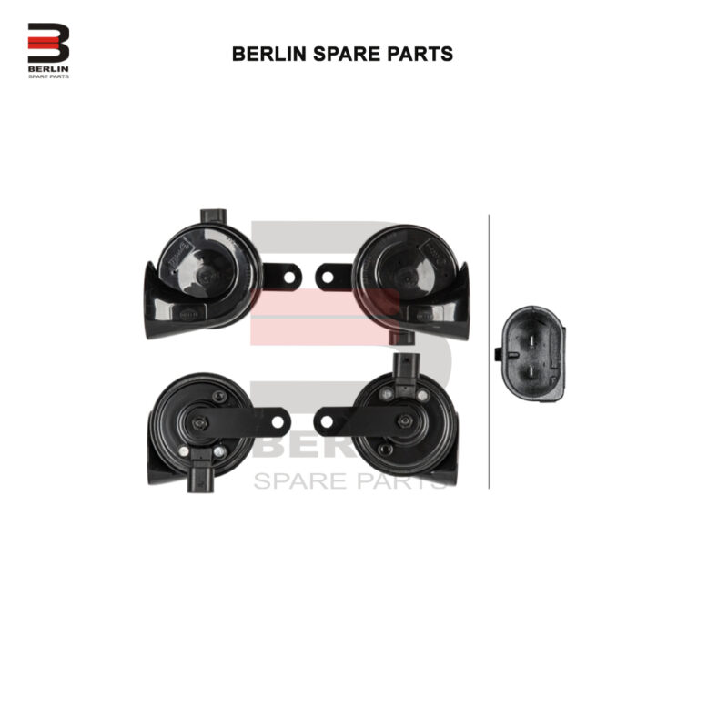 BMW TRUMPET HORN, SET, 12V 400HZ, 500HZ, HELLA,3FH 012 010-041
