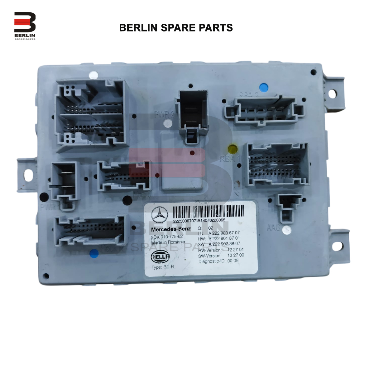 MERCEDES-BENZ S CLASS W222 SAM CONTROL MODULE, USED PARTS,2229006707