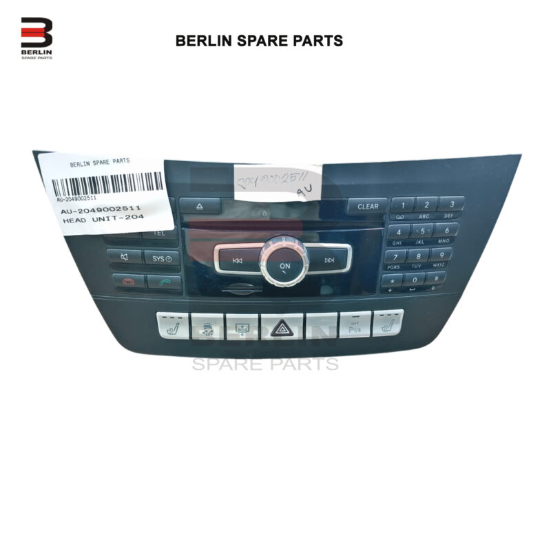 MERCEDES BENZ C CLASS W204 AUDIO HEAD UNIT, USED PARTS, 2049002511