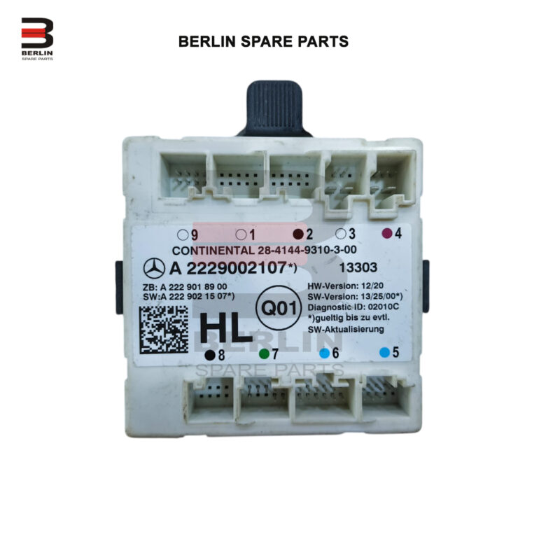 MERCEDES-BENZ S CLASS  W222  DOOR CONTROL MODULE, USED PARTS, 2229002107