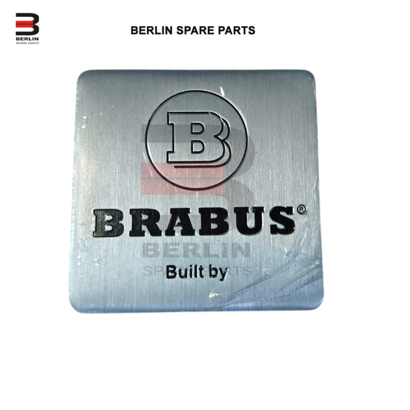 MERCEDES AMG ENGINE COVER LOGO BRABUS   BLACK SILVER