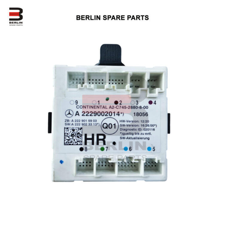 MERCEDES-BENZ S CLASS  W222  DOOR CONTROL MODULE, USED PARTS, 2229002014