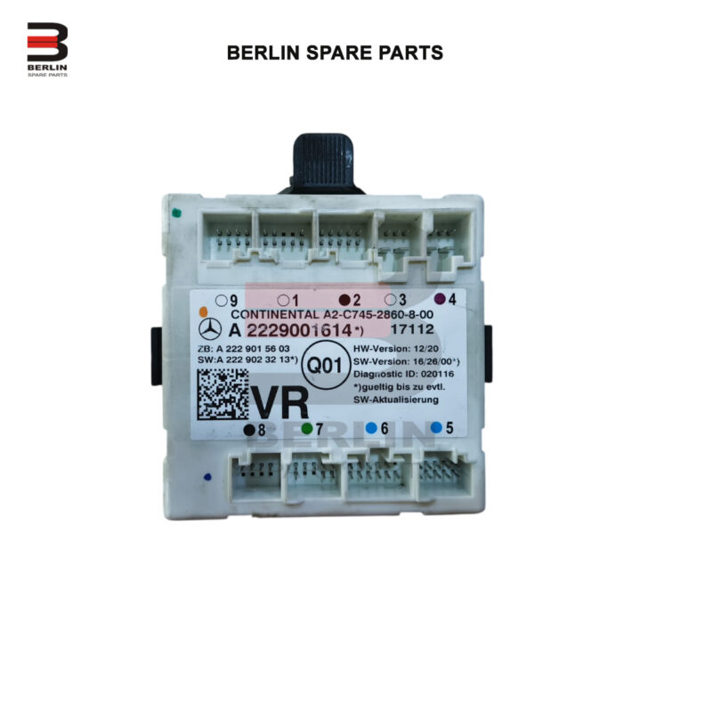 MERCEDES-BENZ C CLASS  W205  DOOR CONTROL MODULE, USED PARTS, 2229001614