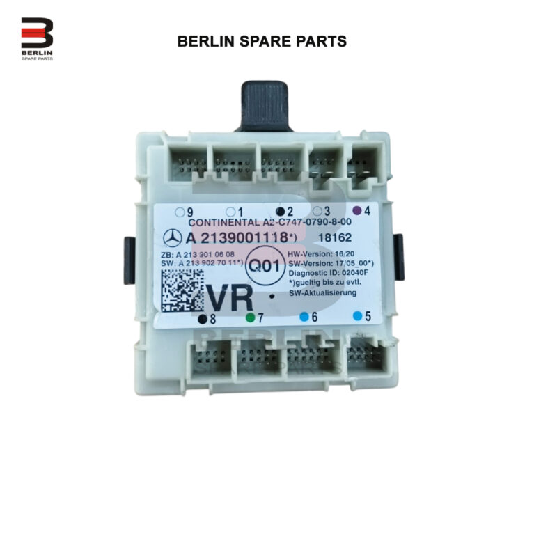 MERCEDES-BENZ E CLASS  W213  DOOR CONTROL MODULE, USED PARTS, 2139001118