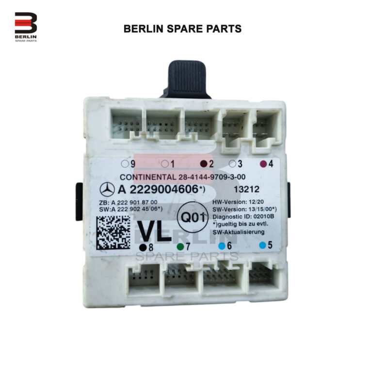 MERCEDES-BENZ S CLASS  W222  DOOR CONTROL MODULE, USED PARTS, 2229004606