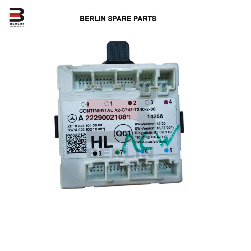 MERCEDES-BENZ C CLASS  W205  DOOR CONTROL MODULE, USED PARTS, 2229002108