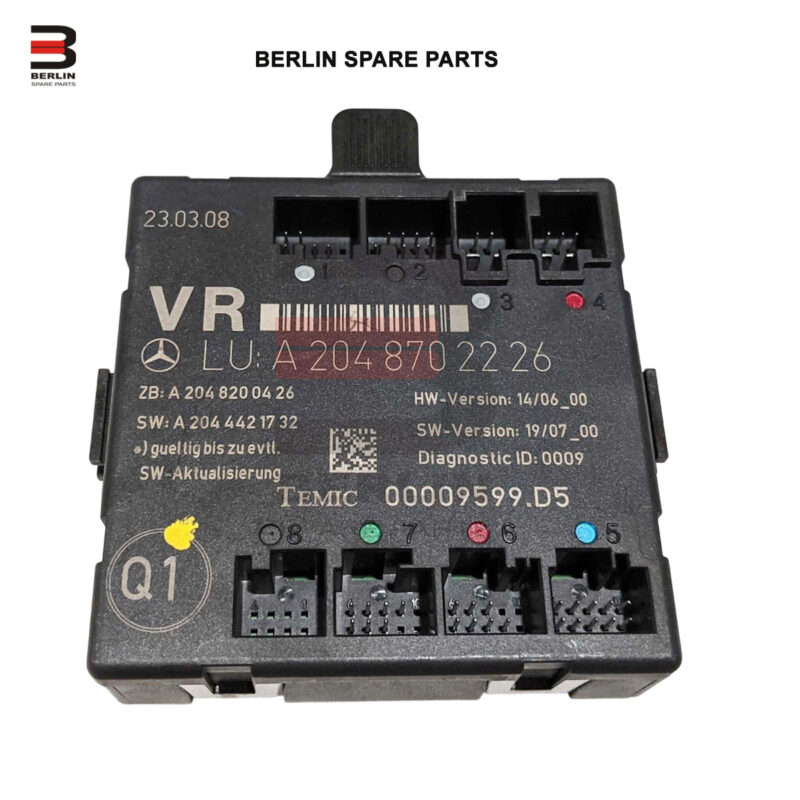 MERCEDES-BENZ C CLASS  W204  DOOR CONTROL MODULE, USED PARTS, 2048702226