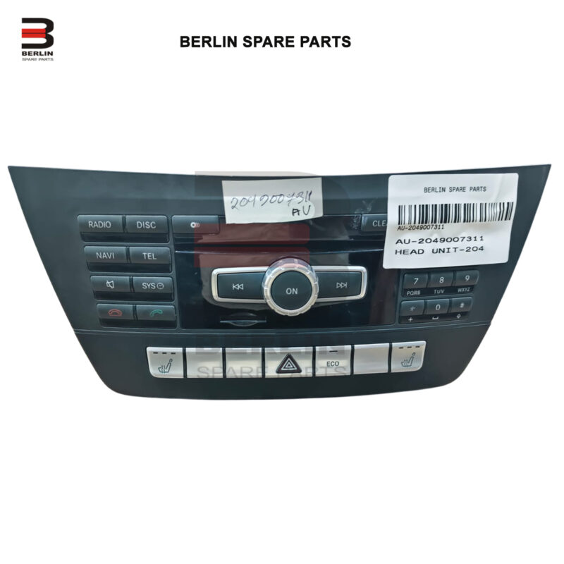MERCEDES BENZ C CLASS W204 AUDIO HEAD UNIT, USED PARTS, 2049007311