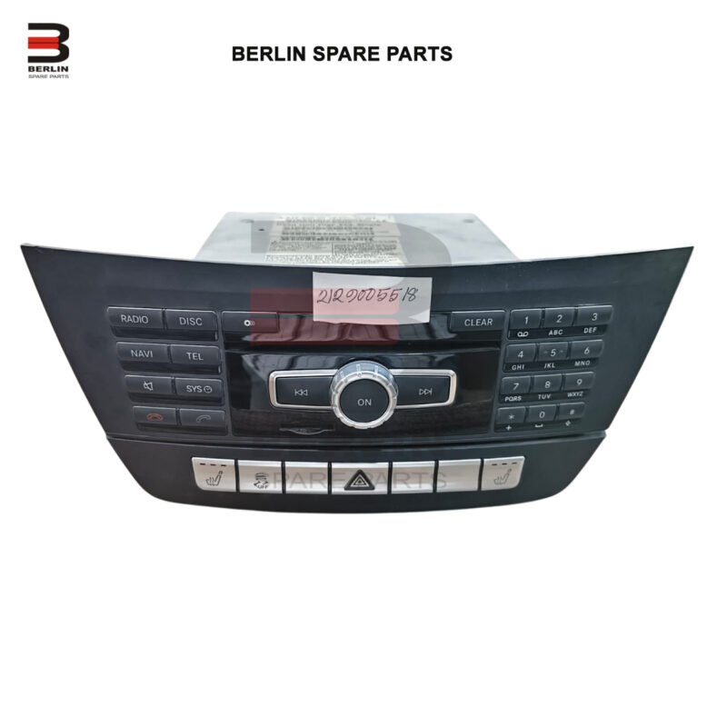 MERCEDES BENZ E CLASS W212 AUDIO HEAD UNIT, USED PARTS, 2129005518