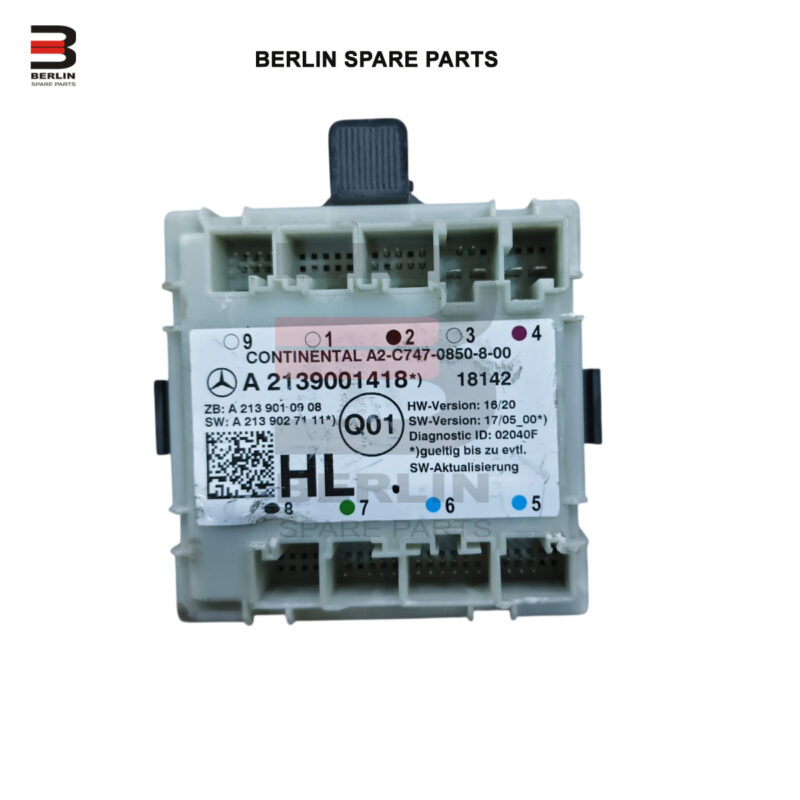 MERCEDES-BENZ E CLASS  W213  DOOR CONTROL MODULE, USED PARTS, 2139001418