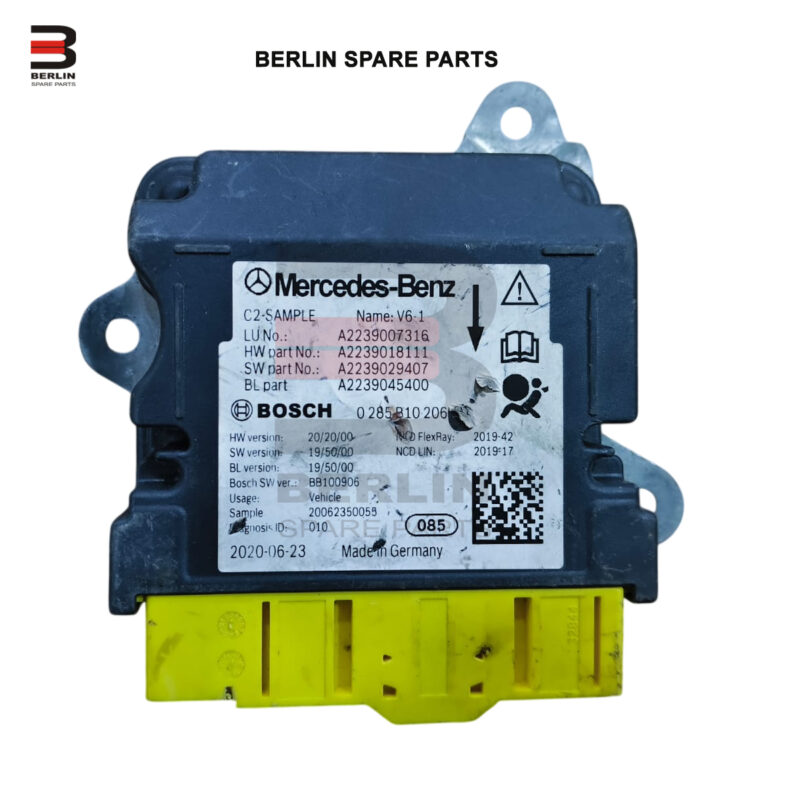 MERCEDES-BENZ S CLASS  W223  AIR BAG CONTROL UNIT, ATC, 2239007316