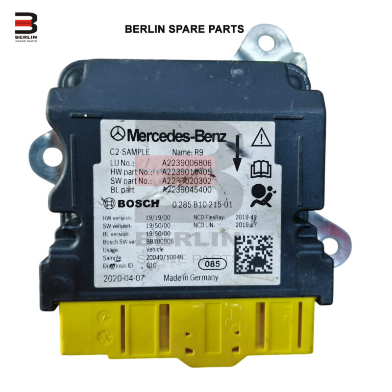 MERCEDES-BENZ S CLASS  W223  AIR BAG CONTROL UNIT, ATC, 2239006806