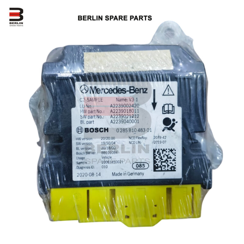 MERCEDES-BENZ S CLASS  W223  AIR BAG CONTROL UNIT, ATC, 2239002420