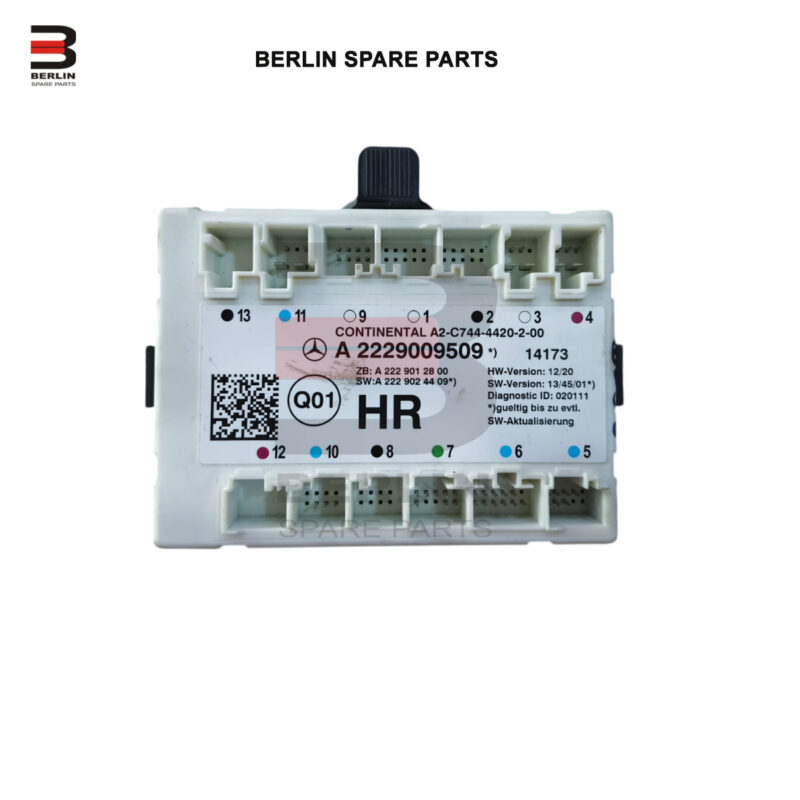 MERCEDES-BENZ S CLASS  W222  DOOR CONTROL MODULE, USED PARTS, 2229009509