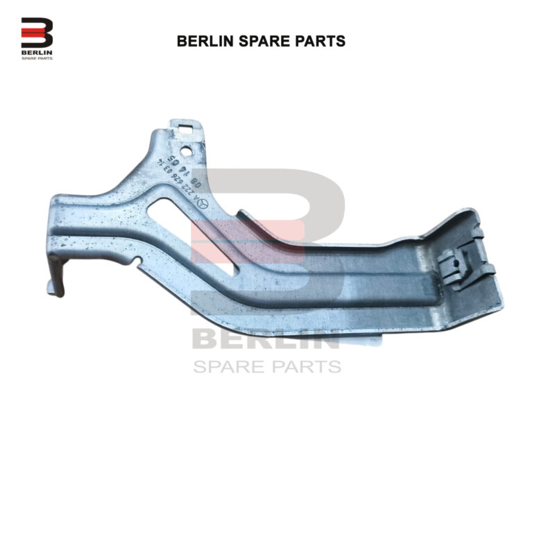 MERCEDES BENZ S CLASS W222 FRONT BUMPER RIGHT IMPACT BAR BRACKET, USED PARTS, 2226260314
