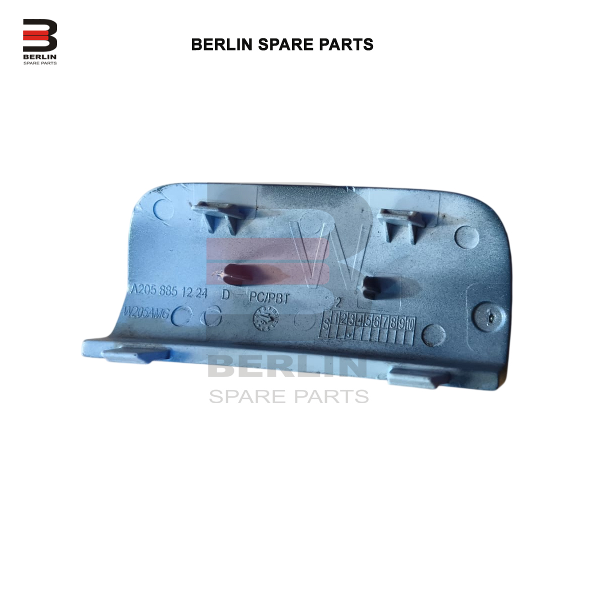 MERCEDES BENZ C CLASS W205 REAR BUMPER TOW HOOK COVER , USEDPARTS, 2058851224 - Image 2